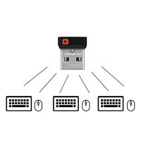 ตัวรับสัญญาณดองเกิลไร้สาย Unifying อะแดปเตอร์ USB สําหรับ Logitech Mouse Keyboard Connect 6 อุปกรณ์สําหรับ MX M905 M950 M505 M510 M525