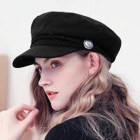 Winter Hats For Women French Style Wool Bakers Boy Hat New Cool Women Baseball Cap Black Visor Hat Gorras Casquette