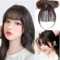 CRV0535 Seamless Women High Temperature Fiber Full Cover With Toupee Synthetic 3D Air Bangs Fake Bangs Hairpiece Top Hair Bangs