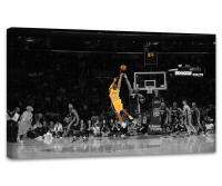 อุปกรณ์แมมบาสีดำ Kobe Bryant Lakers 24ภาพผ้าใบกีฬาบาสเกตบอลภาพศิลปะบนผนังโปสเตอร์ภาพสร้างแรงบันดาลใจกรอบสมัยใหม่สำหรับห้องบ้าน