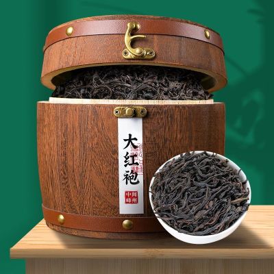 Zhongmin Fengzhou wooden box Dahongpao tea Wuyi rock new super strong aroma gift 300