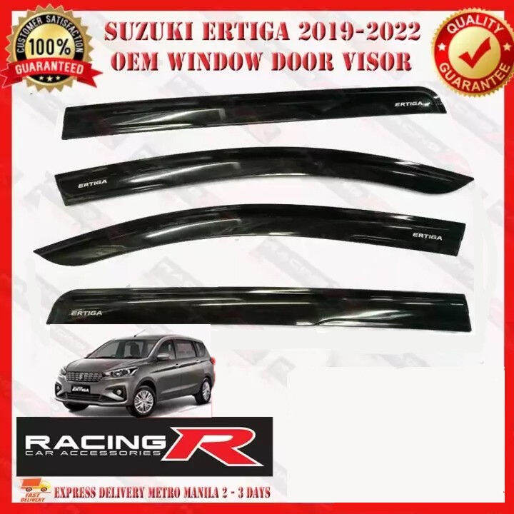 Ertiga 2019 to 2022 OEM Window Door Visor Black MADE IN THAILAND ...