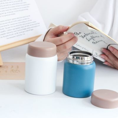 Insulation Cup For Children Portable Small Wide Mouth Wide Mouth Large Diameter Chunky Type Small Stainless Steel Water Bottle Cute Big Belly Cup 【Bottle】