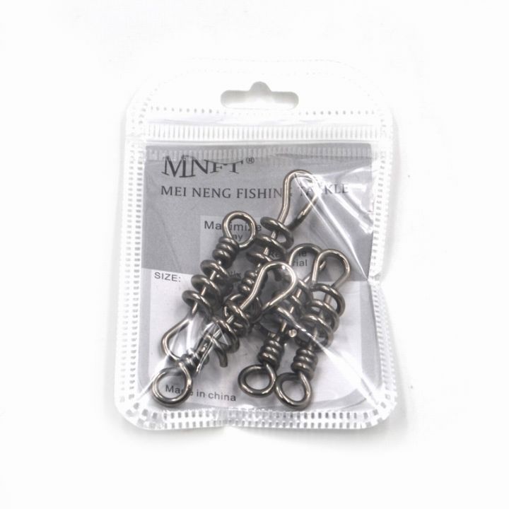 mnft-new-30pcs-fishing-heavy-duty-stainless-steel-lure-quick-convenient-connector-corkscrew-swirl-fishing-swivels-4-7cm