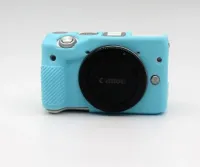 CILICONE CASE CANON M3 BLUE เคสกล้อง (0896)