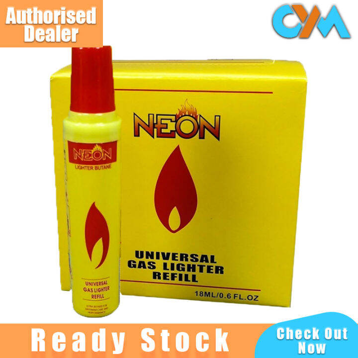Neon Lighter Gas Butane Universal Gas Lighter Refill 18ml Ultra Refined
