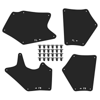 Splash Apron Seal Set สำหรับ2007-2020 Toyota -Tundra &amp; Sequoia Liner ผ้ากันเปื้อน W คลิป U 53737-0C030, 53736-0C030