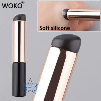 Silicone Angled Concealer Brush Like Fingertips Q Soft New Portable Round Head Silicone Makeup Brush Lip Brush Lipstick Brush Makeup Brushes Sets