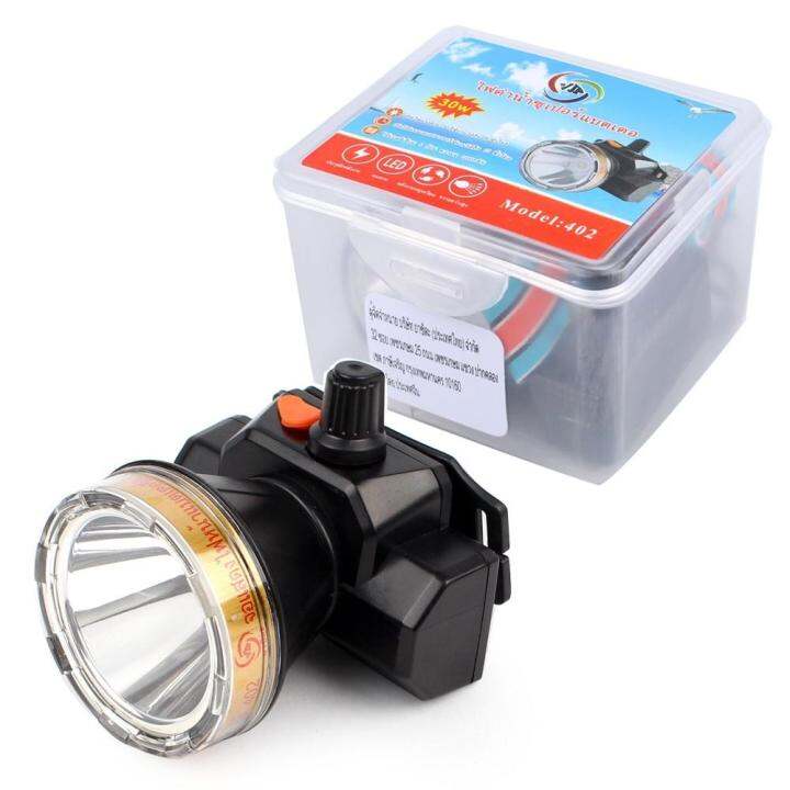 hot-ไฟฉายคาดหัวกันน้ำ-v-รุ่น-402-แสงสีเหลือง-30w-ไฟฉายกันน้ำ-ไฟฉายled-ไฟฉายคาดหัว-มีการรับประกันสินค้า-ส่งด่วน-ไฟฉาย-แรง-สูง-ไฟฉาย-คาด-หัว-ไฟฉาย-led-ไฟฉาย-แบบ-ชาร์จ-ได้