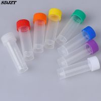 【CW】◐  10Pcs 5ml Plastic Graduated Cryovial Test Tube Cold Storage with Screw Cap 8 can be choose