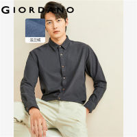 Giordano เสื้อเชิ้ตแขนยาวผู้ชาย เสื้อแฟชั่นผช ผ้าฝ้าย ลุคทำงาน Free Shipping 01042871