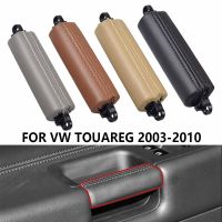 ประตูรถภายในที่จับแบบดึงหนังคนขับด้านซ้ายขวาสำหรับ VW Volkswagen Touareg 2003 2004 2005 2006 2007 2008 2009 2010 Geoffre.