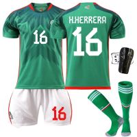 2223 Mexican football served 14 home jersey green 9 lauer 22 jersey to suit the original socks 1