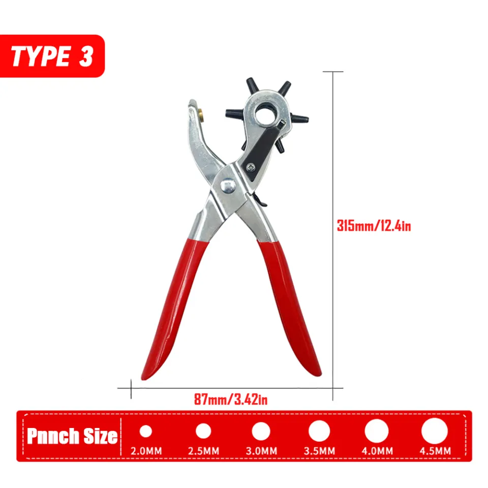 Perforator Leather Craft Tools  Leather Belt Hole Punch Plier