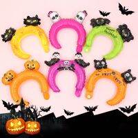 ลูกโป่งฮาโลวีน halloween accessories 10pcs ผีค้างคาวฟักทอง บอลลูนคาดศีรษะฮาโลวีน หนาขึ้น การ์ตูนลายการ์ตูน บอลลูนฟิล์มอลูมิเนียม น่าสนใจและน่าสนใจ ใช้ซ้ำได้ ที่คาดผมเป่าลม เด็กผู้ใหญ่