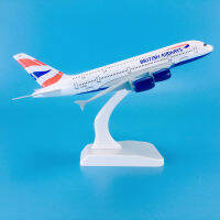 ABaza ขายร้อนสังกะสี Ally วัสดุ1:400 18.7ซม. เครื่องบิน Aircrafts Airbus A380 British Airways เครื่องบิน ModelM