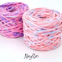 ไหมพรม ผ้ายืด Vintage T-Shirt Yarn สีพื้น 20mm