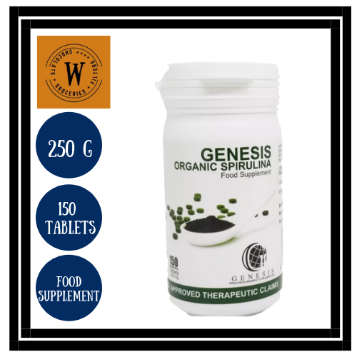 Organic Genesis Spirulina Food Supplement With Probiotics, Anti