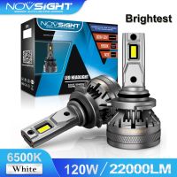 NovSight N37 led ไฟหน้ารถยนต์ 9005 H4 H11 120W 22000Lm ไฟตัดหมอกคู่หนึ่งปลั๊กแอนด์เพลย์