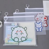 SHI YUN Korean Kawaii Cute Information Bag Test Paper Folder Bear Learning Stationery High Capacity Document Bag File Storage Bag Bear File Bag Pencil