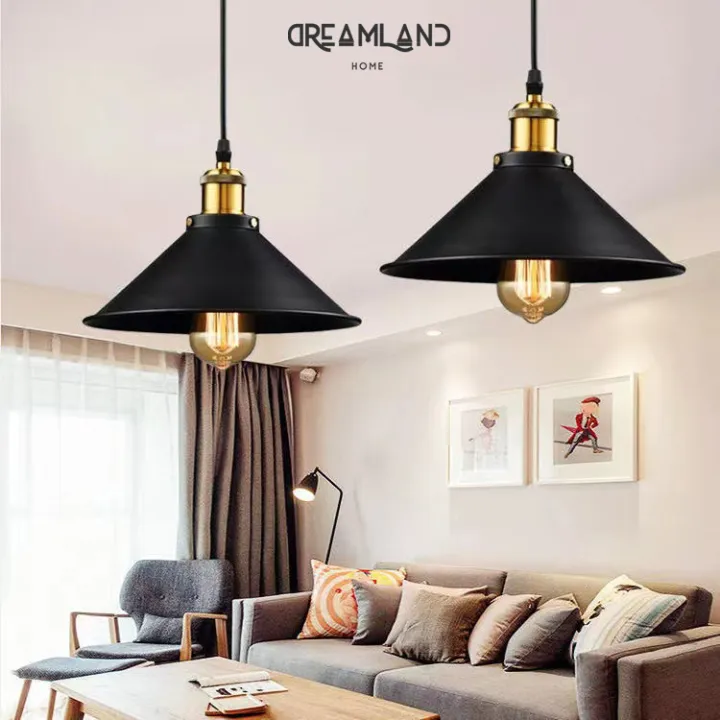 Hanging Wall Retro Industrial Iron Ceiling Lamp Vintage Pendant Light
