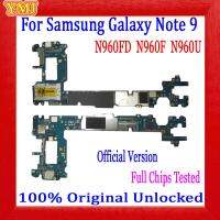 เมนบอร์ด Tidak Terki Asli ไม่เหมาะสมสำหรับ Samsung Galaxy Note 9 N960F N960U N960FD 128GB เมนบอร์ด100% Telah Diuji Papan Logika Bekerja Dengan Baik