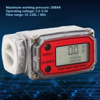 Turbine Flow Meter Digital Fuel Flowmeter 1-inch Flow Meter for Water Diesel