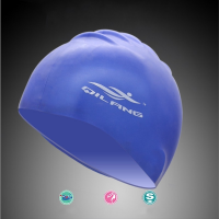 Mens Womens Silicone Swimming Cap Waterproof Color Adult Long Hair Sports High Elastic Adult Swimming Cap Diving Cap swim Swim Caps