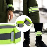 【hot】✥♀❐ Reflective Bands Elastic Wristband Ankle Leg Straps Safety Reflector Tape for Night Jogging Biking