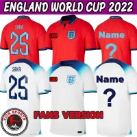 เสื้อฟุตบอลเจอร์ซี22 23สำหรับผู้ชาย2022ฟุตบอลโลกใบเสื้อกีฬาผ้าเจอร์ซีย์ชาติอังกฤษใส่อยู่บ้านเสื้อแข่งฟุตบอลสั่งทำได้