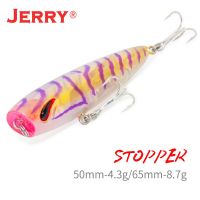 Jerry Stopper Topwater Popper Micro Fishing Lures Freshwater Trout Bass Artificial Baits 5cm4.3g Floating Plastic UV BaitsLures Baits