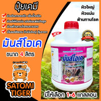 ปุ๋ยเคมี มันส์โอเคสูตร2 เร่งหัว ขนาด 4 ลิตร มีให้เลือก 1-6 แกลลอน ปุ๋ยเร่งหัวมัน ปุ๋ยเพิ่มเปอร์เซ็นแป้ง ปุ๋ยเพิ่มขนาดหัวมัน