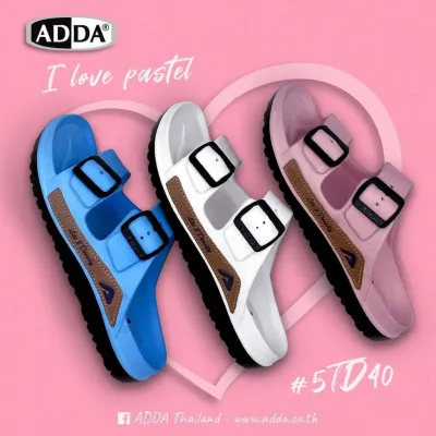 รองเท้า รองเท้าแตะ AD40.1ADDA 2 Density  รุ่น 5TD40-M1 รองเท้าแตะไฟล่อน แบบสวม พื้นเบา แท้ 100%
