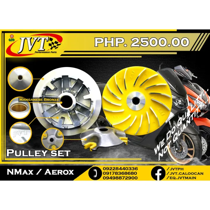 JVT Pulley Set Racing for NMAX and Aerox Lazada PH