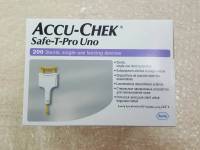 เข็มเจาะเลือด accu เข็มเจาะปลายนิ้ว Accu check Safe-T-Pro Uno เข็มเจาะเลือดปลายนิ้ว 1 กล่อง บรรจุ 200 ชิ้น แอคคิว_เช็ค เข็มเจาะปลายนิ้วแบบกด ใช้แล้วทิ้ง