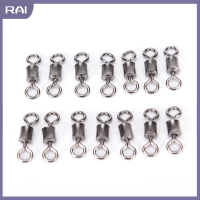 【RAI】 ใหม่ร้อน100pcs Fishing Barrel แบริ่งกลิ้งหมุน Solid Ring LB lures Connector 4ขนาด