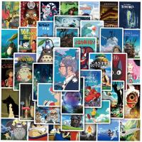 hotx【DT】 10/50pcs Anime Hayao Miyazaki Stickers Spirited Away Mononoke Poster Sticker for Kids