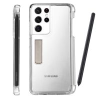 เคสโทรศัพท์มือถือปากกา Samsung GALAXY S21ultra S,เคสป้องกันแบบใสพร้อมช่องสไตลัส Spen รุ่นใหม่