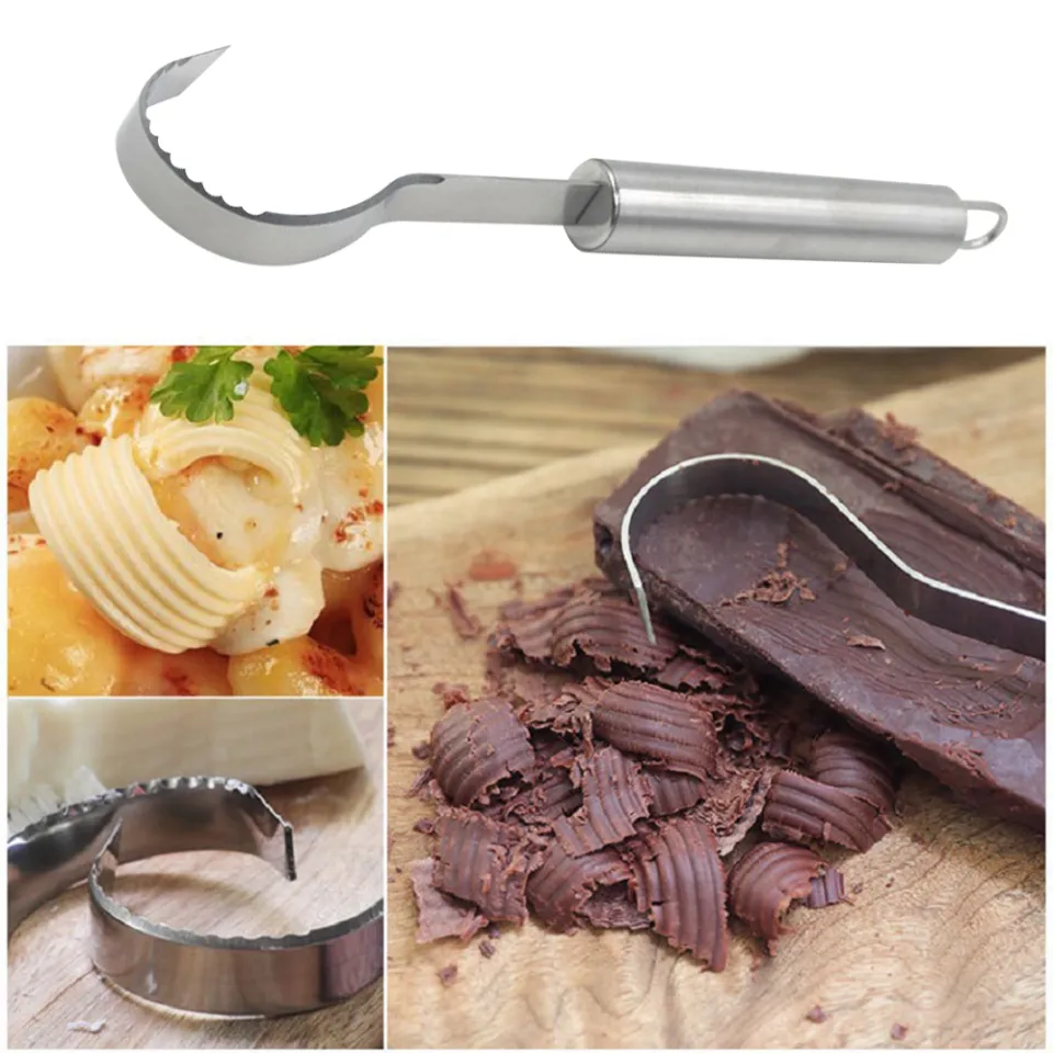 Wavy Chocolate Grater Stainless Steel Coconut Planer Cream Spatula