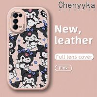 เคส Chenyyyka สำหรับ OPPO Reno 5 Pro 5K 5K 5G Reno 4 Reno 2 Reno 2F Reno 2Z Find X3 Lite เคสลายซุกซน Kuromi ดีไซน์ใหม่บางนุ่มหนังซิลิกาเคสโทรศัพท์เจลฝาปิดเลนส์กล้องกันกระแทกเคสกันกระแทก