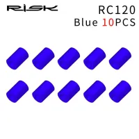 Risk 10ชิ้นตัวป้องกันซิลิกาสายจักรยานปลั๊กตัวเปลี่ยนเกียร์เบรกจักรยานบนท้องถนน Mtb ไฟไนไลท์แหวนป้องกันเบาพิเศษ