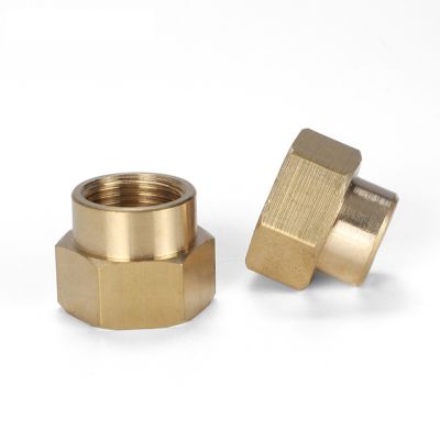 1/8 TO 1/4 3/8 1/2 3/4 BSP Brass Copper Hose Pipe Fitting Hex Coupling Coupler Fast Connetor Female Thread copper pipe