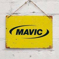 Mavic วงล้อจักรยานโบราณที่เป็นกลางป้ายป้ายดีบุกโลหะโปสเตอร์โลหะป้ายติดผนังภาพวาดโลหะตกแต่งโลหะ