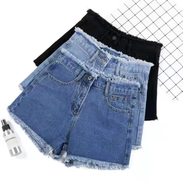 Ladies Fashion Denim Shorts High Waist Demin Shorts Navy Blue And Black Color S Xxl 07 Lazada Ph