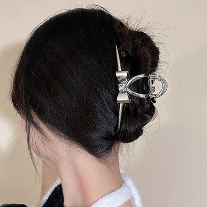 2022-new-woman-silver-geometry-hair-claw-clip-girls-alloy-ponytail-hairpins-barrettes-hairgrip-crab-headwear-fashion-accessories