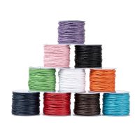 【YD】 10 Rolls 25m/roll Waxed Cotton Cord Macrame String Necklace Beading Rope Jewelry Making Accessories 1mm