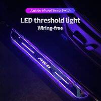 ไฟสร้างบรรยากาศ Led สำหรับรถยนต์,ไฟแป้นเหยียบรถยนต์ส่องสว่างทางเดินต้อนรับแสงครูดสำหรับ S40วอลโว่ C70 60 70 80 V40 50 60 70 XC60 70 90