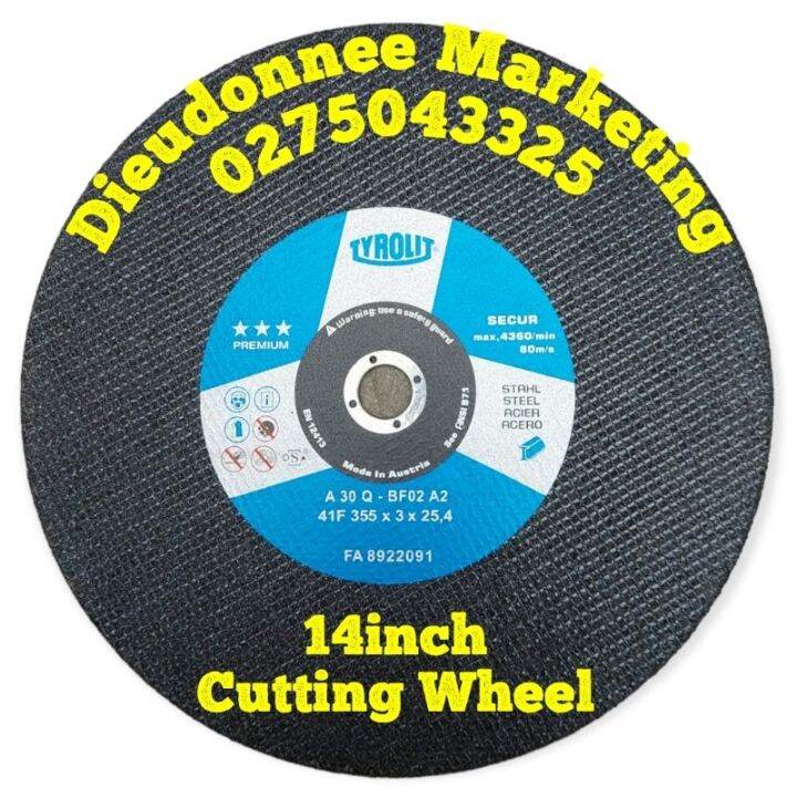 Tyrolit Premium B Cutting Wheel 14 / Cut Off Wheels of your choice