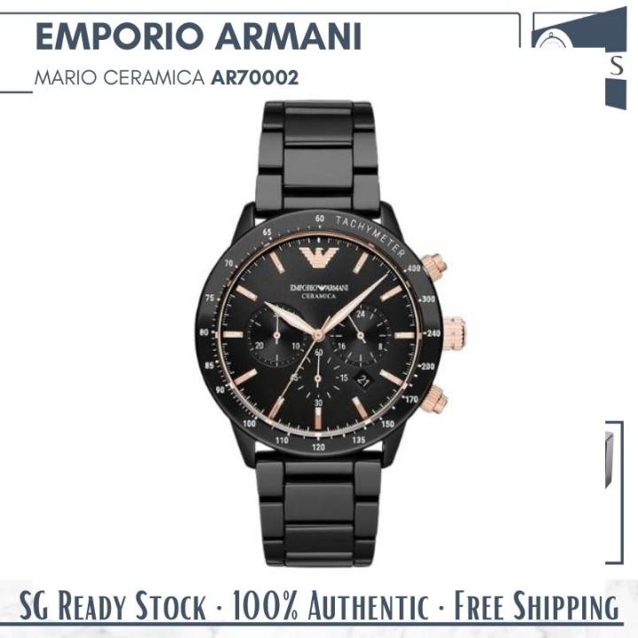 【Shipping From Hong Kong】Emporio Armani AR70002 Mario Ceramica ...
