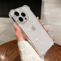 Luxury Clear Shockproof Phone Case For iPhone 11 13 14 12 Pro Max X XR XS Max 7 8 Plus Transparent Bumper Cases Cover